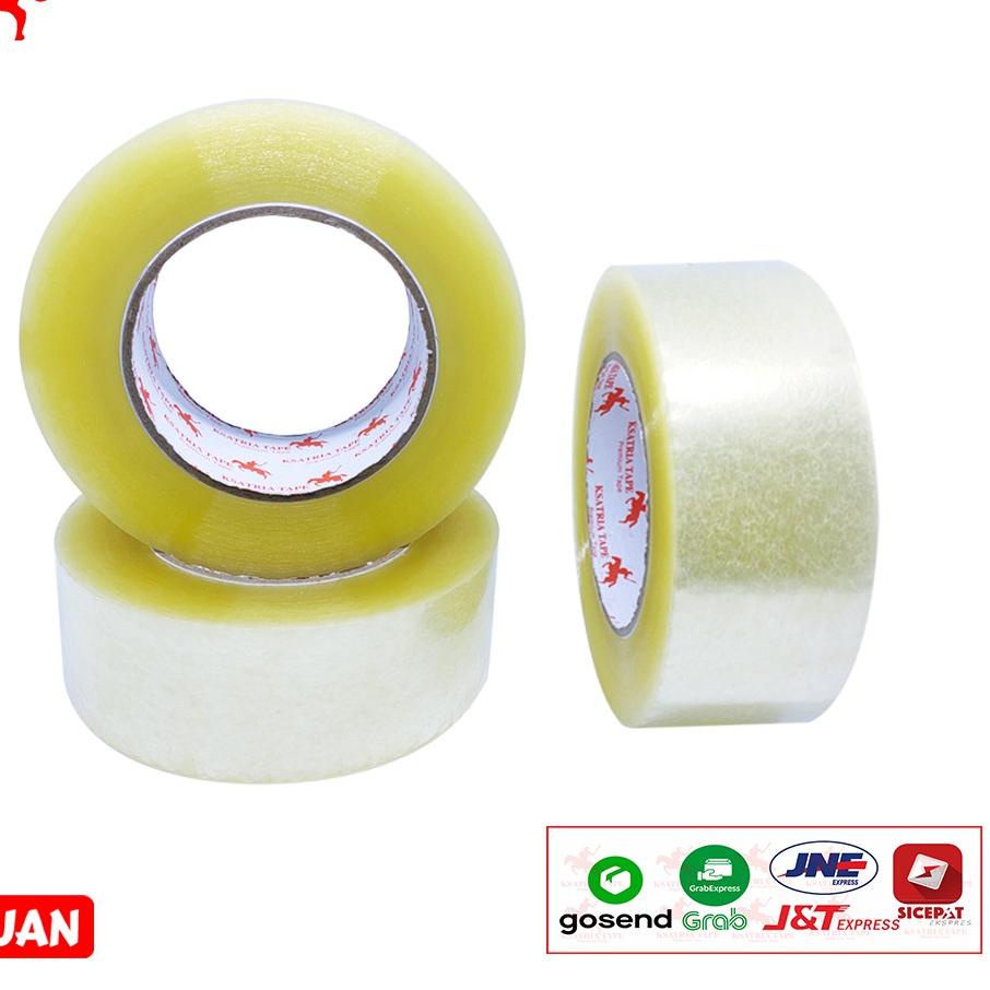 

|Promo!!!|launching|New! Lakban OPP Tape / Lakban Bening KSATRIA Tape 200 Yard ✞PROMO✞