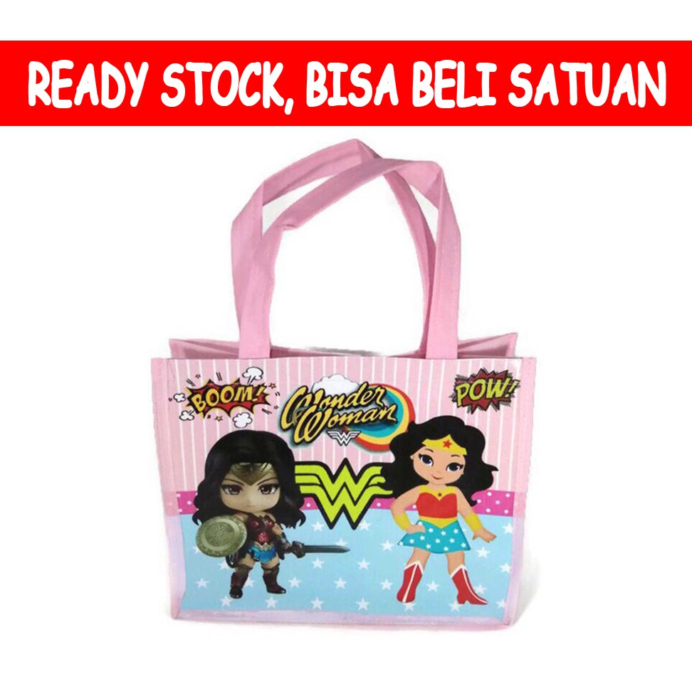 Tas Ultah / Tas Ulang Tahun / Goodie Bag BISA BELI SATUAN-Wonder Woman