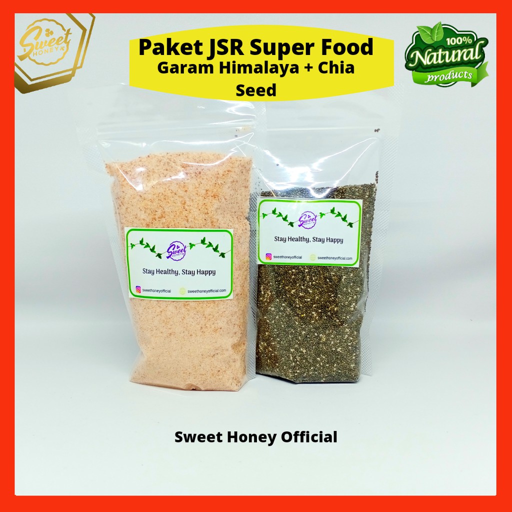 Paket Jsr Super Food Garam Himalaya Himsalt K Himalayan Dan Chia Seeds Hitam Indonesia