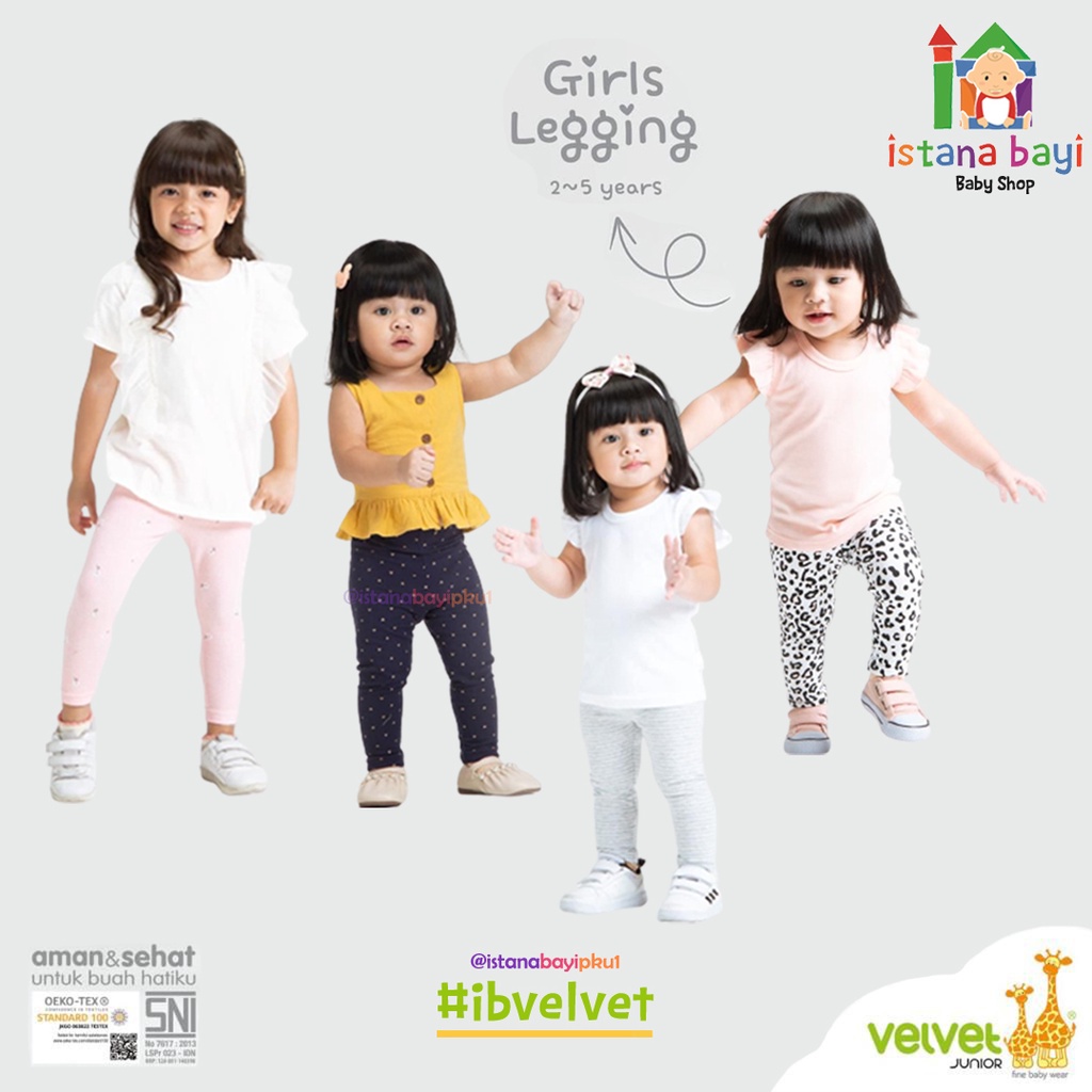 Velvet Junior Legging Anak Girl 2-5 Tahun / Legging Bayi