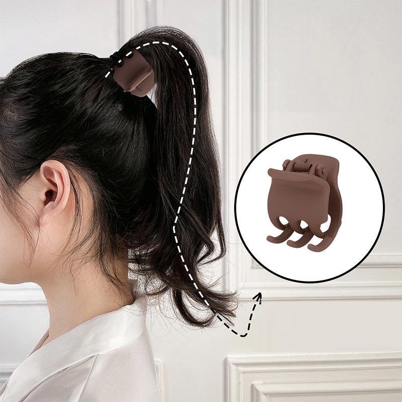 Jedai Doff 4cm Jepit Rambut Matte Korea Cakar 3 Jedai Doff Ikan Jepit Rambut Imut Hair Claw Clips