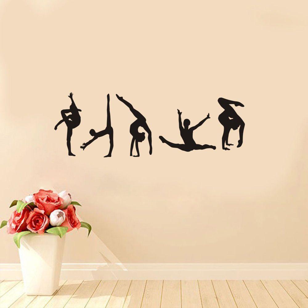 [Elegan] Stiker Dinding Motif Dancing PVC Room Sport Center Modern Wall Art