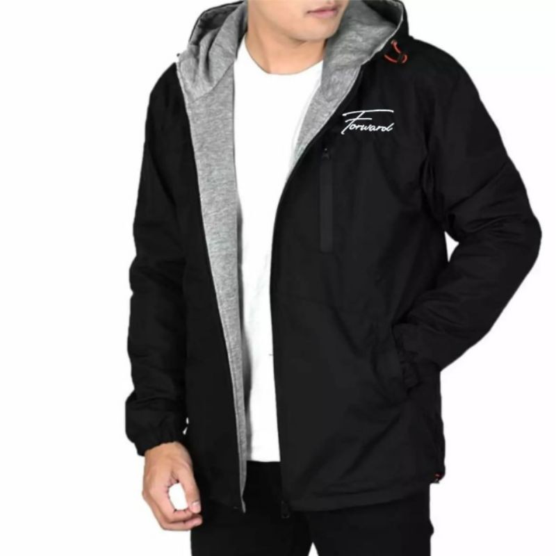 Jaket parka parasut pria gunung motor training forward