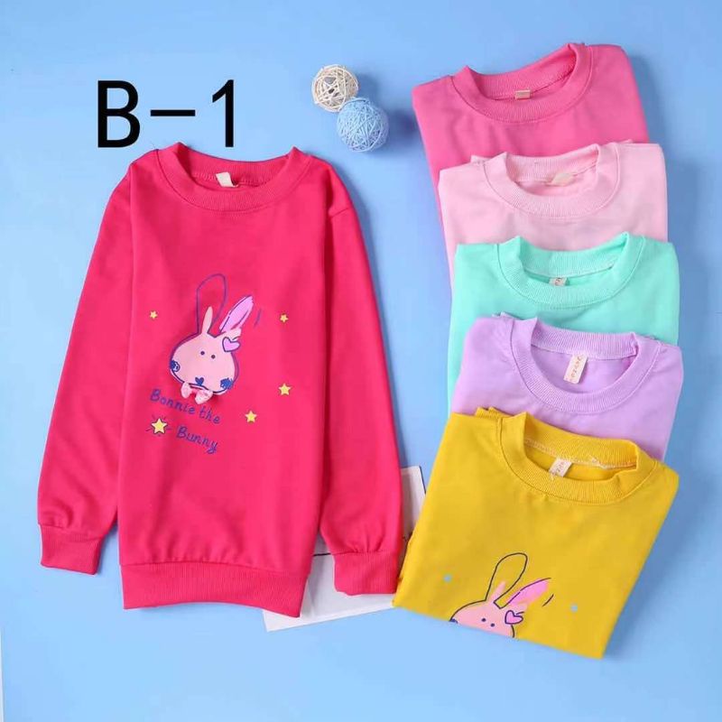 Kode: SIPO Atasan Anak Perempuan Import 4-11 Tahun Sweater Anak Import 100% kaos Anak Perempuan