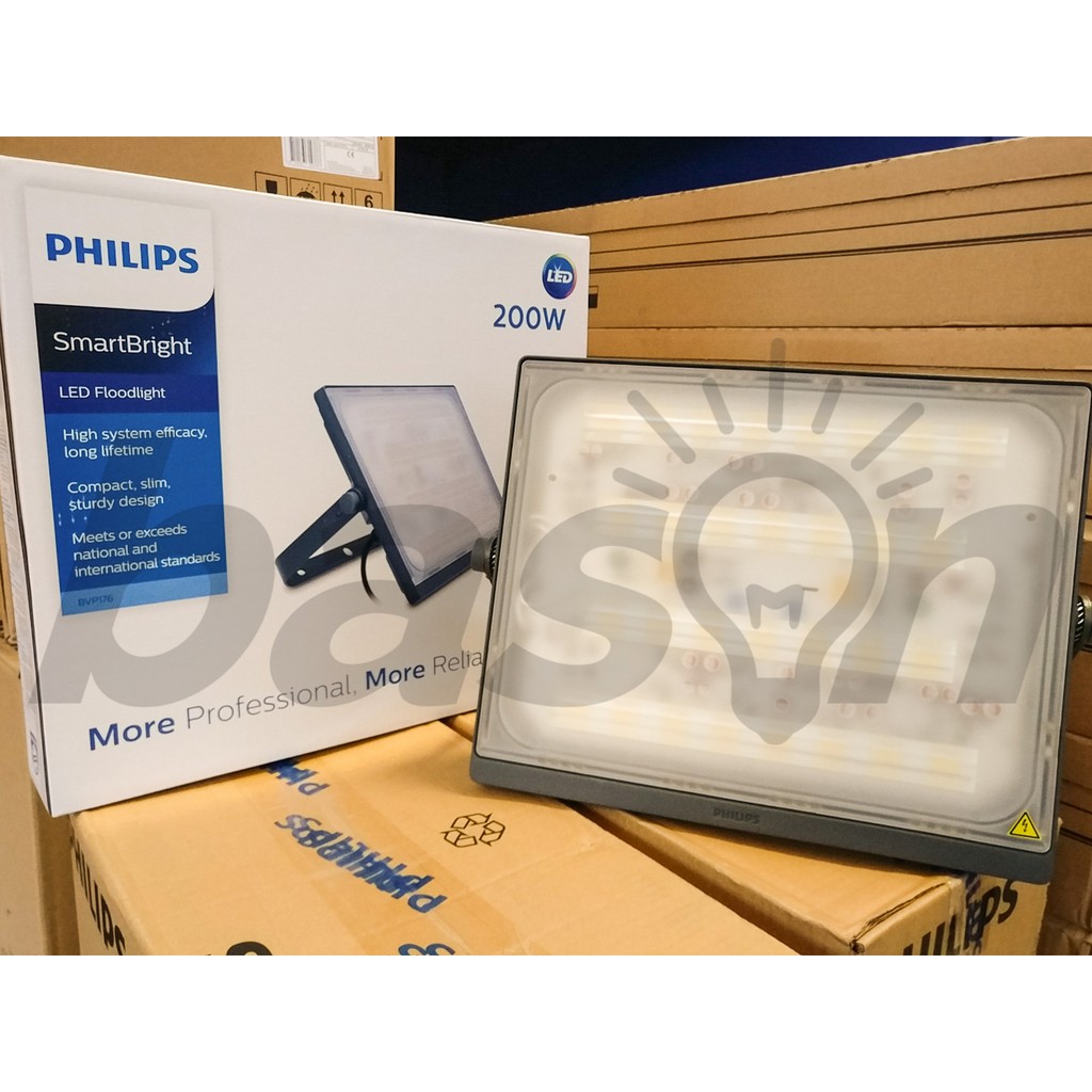 PHILIPS BVP176 200W SmartBright LED Floodlight Outdoor Wide Beam