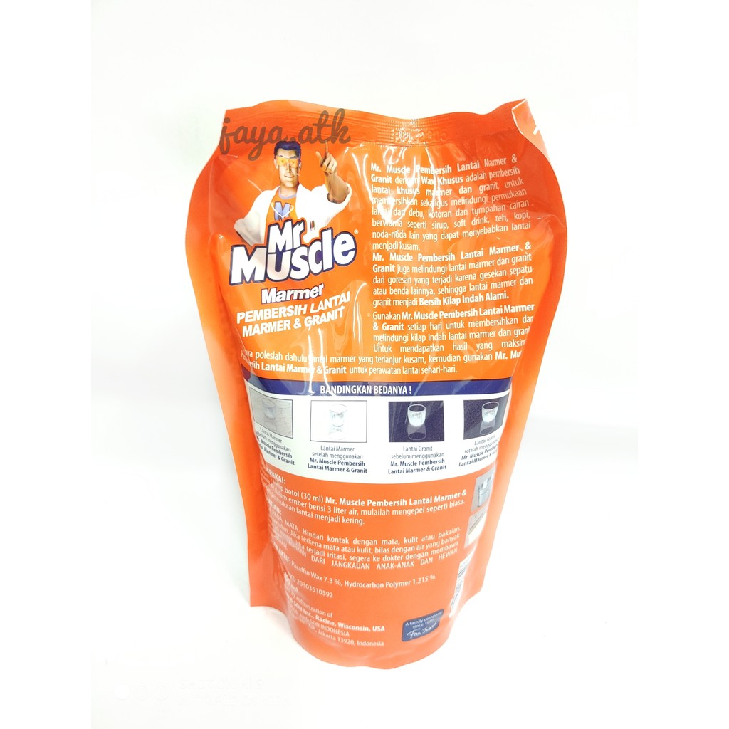 KARBOL MR MUSCLE PEMBERSIH LANTAI MARMER GRANIT ANTI KUMAN BAKTERI 800 ML