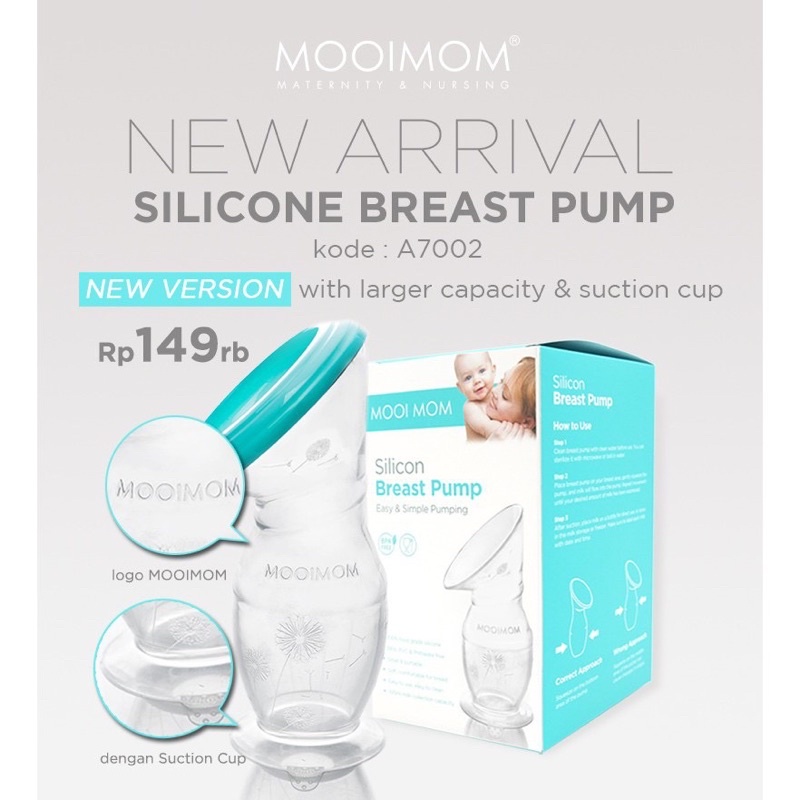 MOOIMOM New Silicone Breast Pump