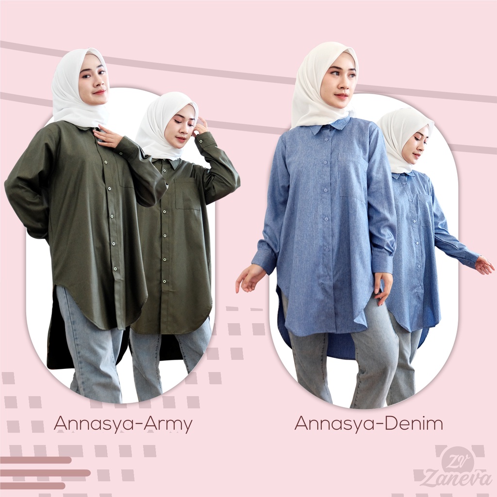 Annasya Series l Long Tunik By Zaneva