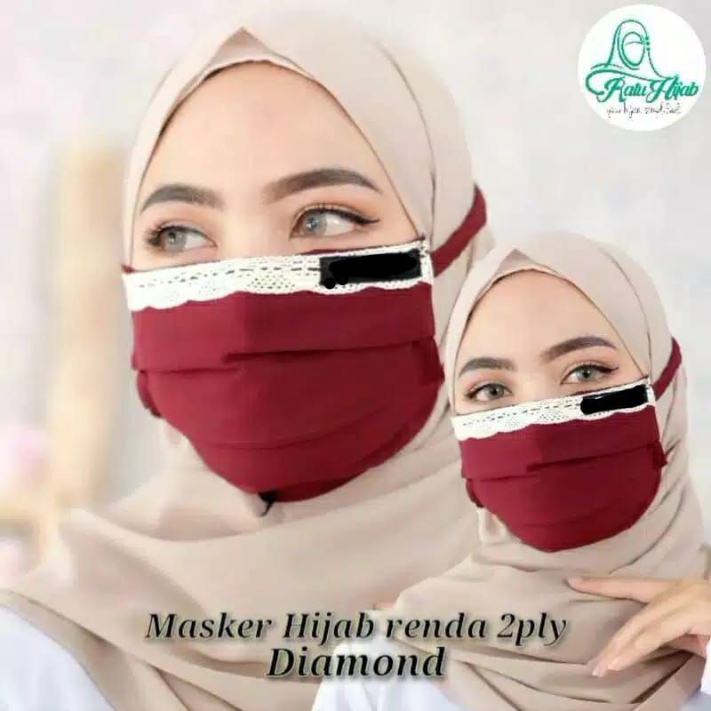 Masker Kain Masker Hijab Masker Duckbill Masker Kain 3 Lapis Masker Kain Hijab Masker kain 3 ply