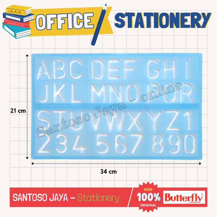 

Penggaris MAL Huruf dan Angka No. 290 - 21x34 cm