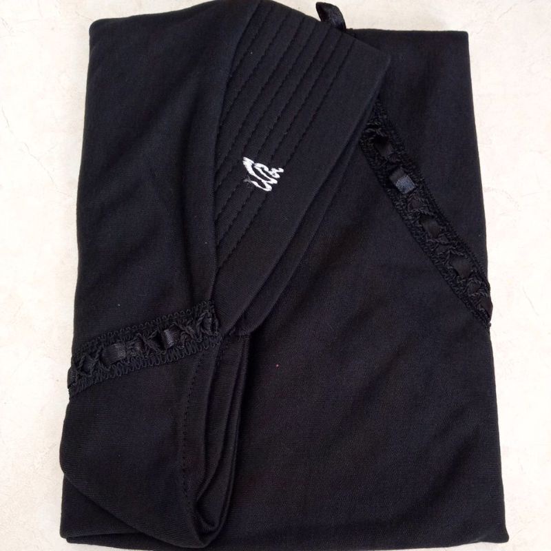 Jilbab Instan Serut Harian Rabbani KW SIZE XL Untuk SMP/SMA/DEWASA-HITAM