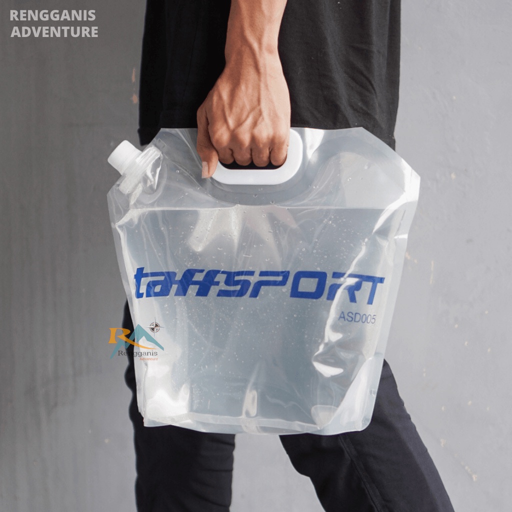 KANTUNG AIR JERIGEN LIPAT 5 DAN 10 LITER • KANTONG AIR MINUM TAFFSPORT Camping OUTDOOR HIKING PIKNIK PENDAKI GUNUNG