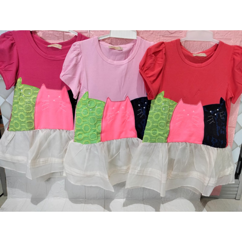 Dress anak perempuan usia 1/ 2 / 3 tahun