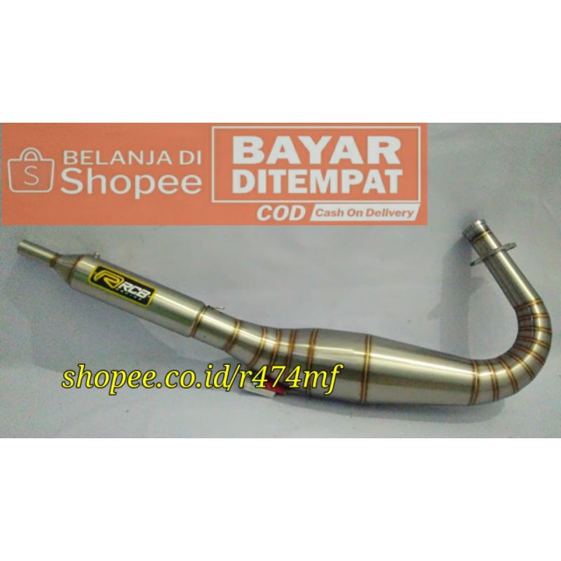 Knalpot RX KING RX SPECIAL Kolong Kompetisi Stainless RCB