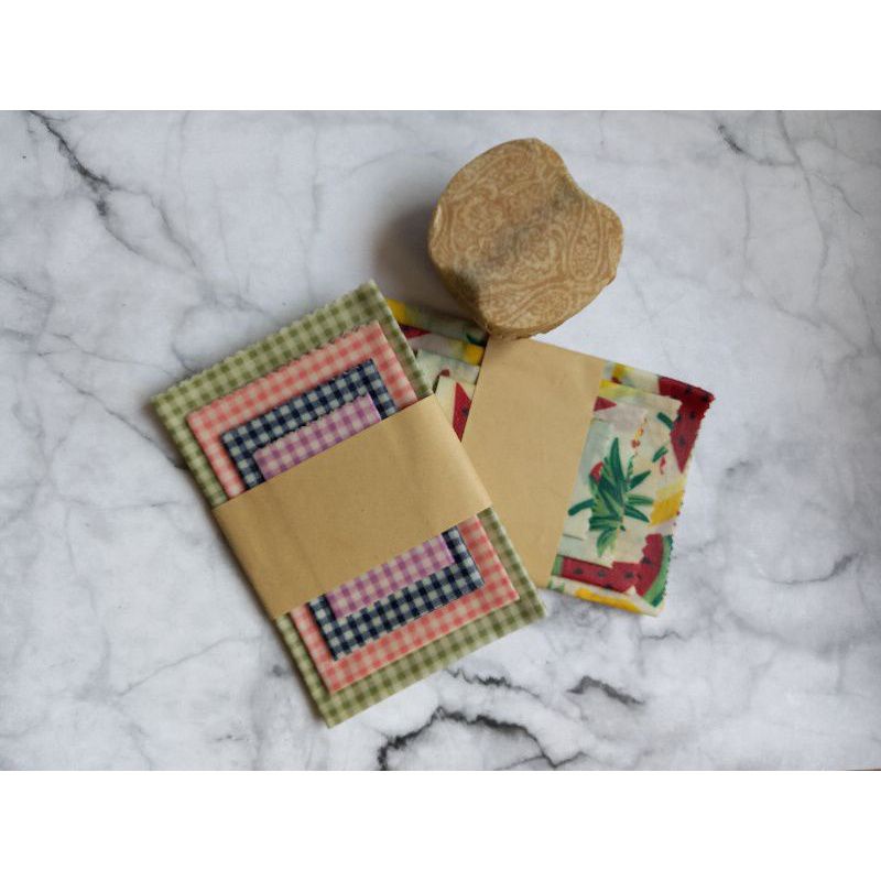 Beeswax Wrap set 4