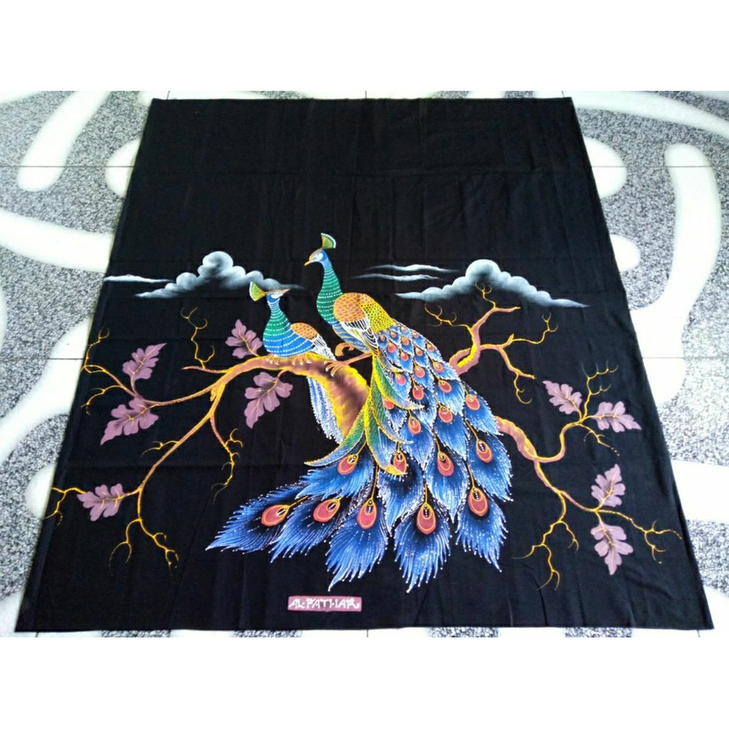 SARUNG LUKIS ASLI PEKALONGAN I HANDMADE I BURUNG MERAK