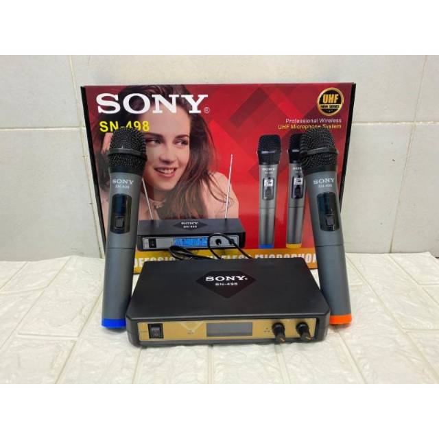 Mic Wirelles Sony Sn498 UHF 2 mic