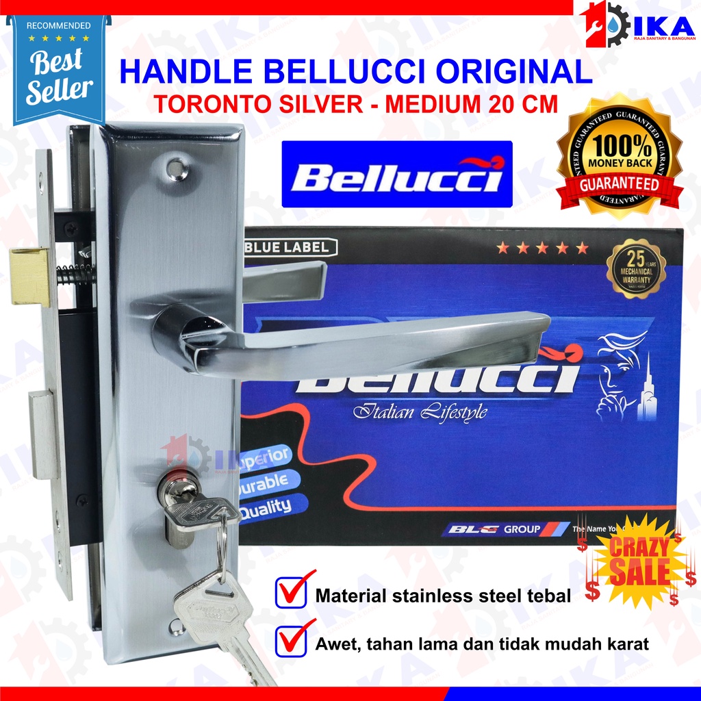 Kunci Pintu Tanggung Bellucci Asli Handle Sedang Bellucci Kunci Bellucci Stainless N Series