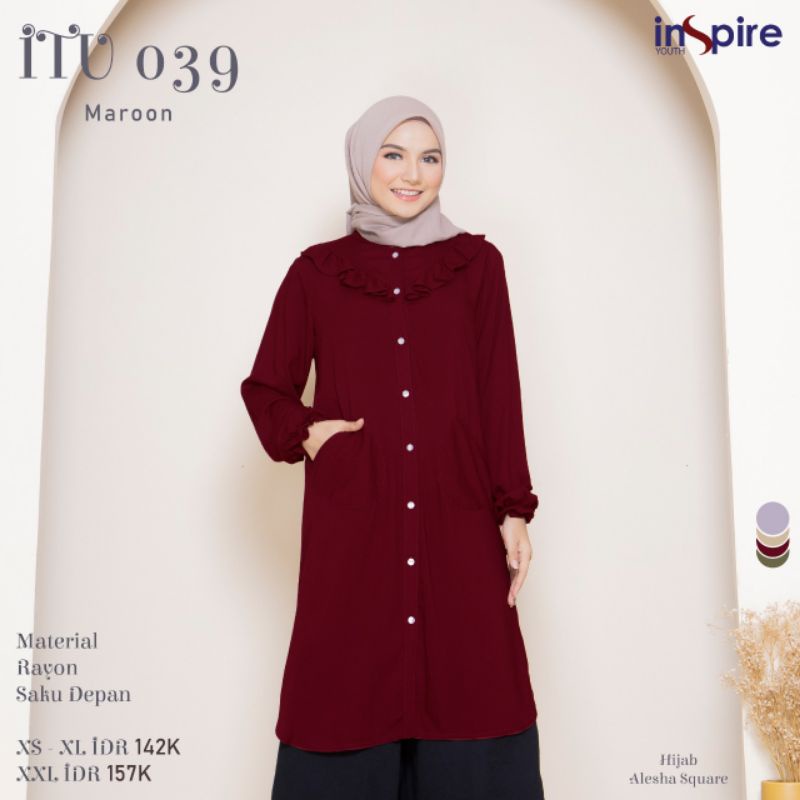 BISA COD - Atasan Wanita Tunik Inspire ITU 039 / Inspire Tunik ITU 39 / Fashion Muslim