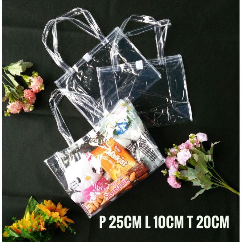 

Tas OPP bening uk. P 25cm L 10cm T 20cm