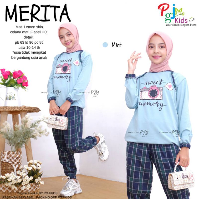 SETELAN ANAK KEKINIAN MERITA | SETELAN REMAJA CEWEK