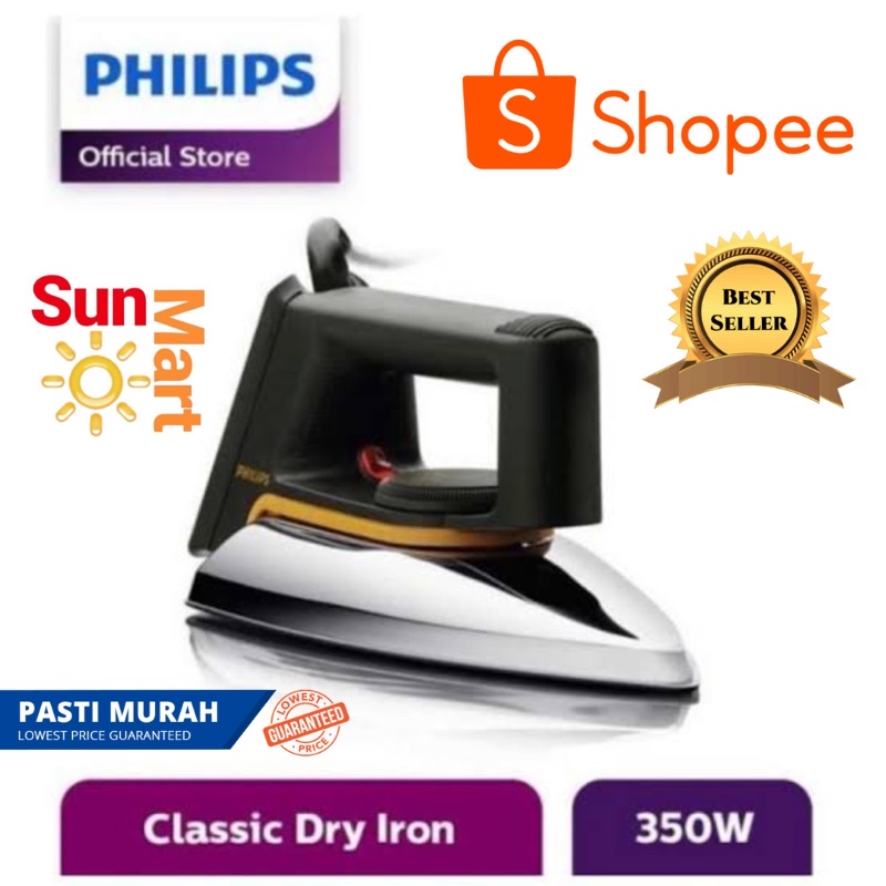 Setrika Philips HD 1172 / PHILIPS Setrika Classic Dry Iron HD1172