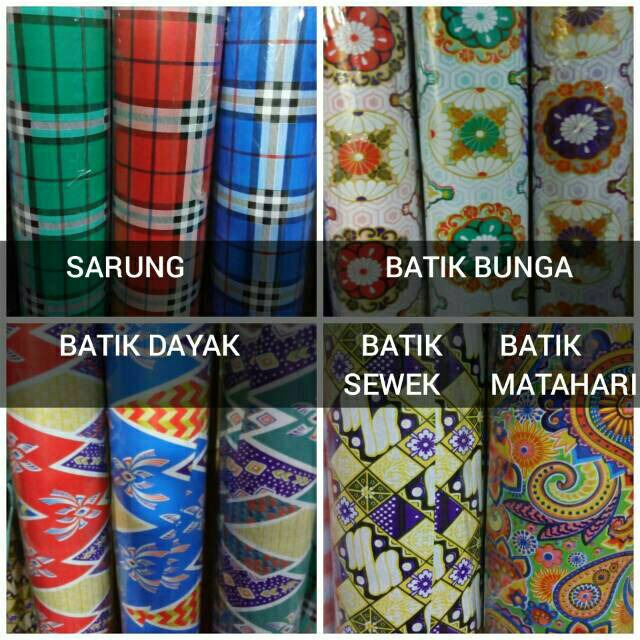 Promo Perlak Meja Karpet Lantai Vinyl Motif Kotak Warna