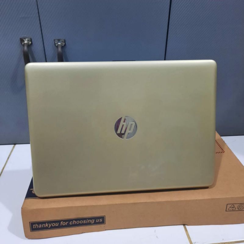 Laptop HP 14-bw505AU Amd A9-9420 Ram 8GB/HDD 500GB Amd Radeon R5 Graphic Windows 10 siap pakai