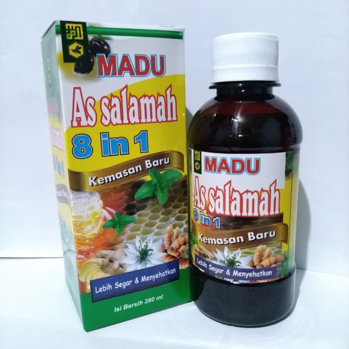 Madu Assalamah 8 IN 1 | Madu 8 IN 1 Abu Herbal | Madu Batuk | Madu Flu Daya Tahan Tubuh - Samsmedia