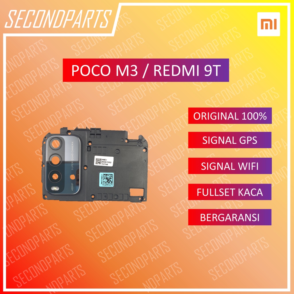 COVER MESIN COVER  TUTUP RANGKA KAMERA ATAS FOR WIFI DAN GPS XIAOMI POCO M3 / REDMI 9T ORIGINAL COPOTAN