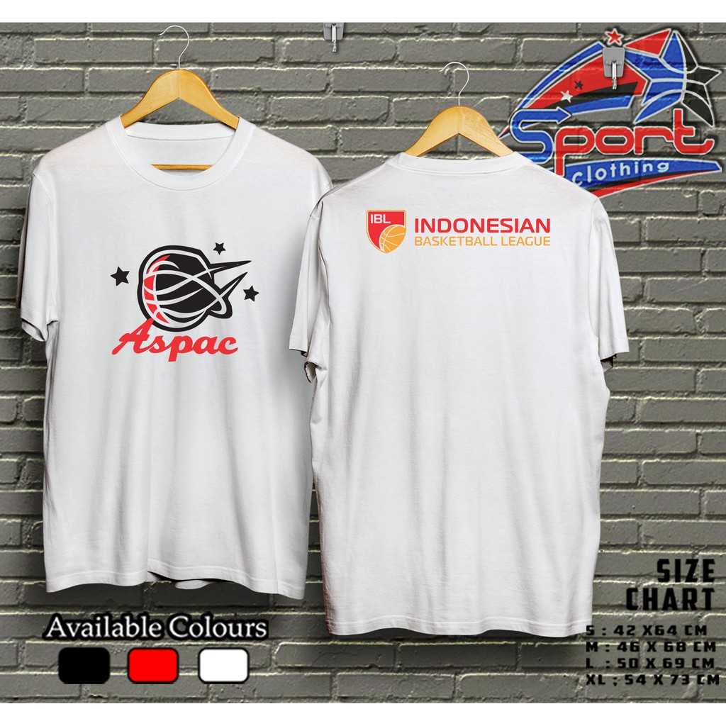 kaos basket aspac basketball indonesia