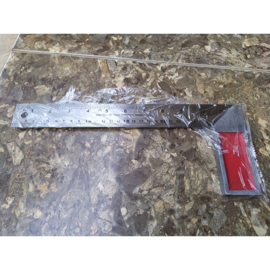 

Siku tukang 12inch Jumbo YSK / penggaris besi bangunan murah / alat garis ukur