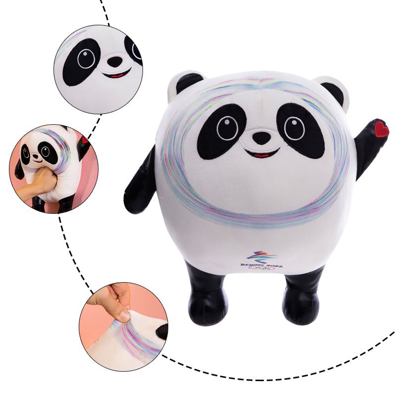 【New Arrival】Beijing 2022 Winter Olympic Mascot Bing Dwen Dwen Panda Plush Toys  Home Decoration Gifts