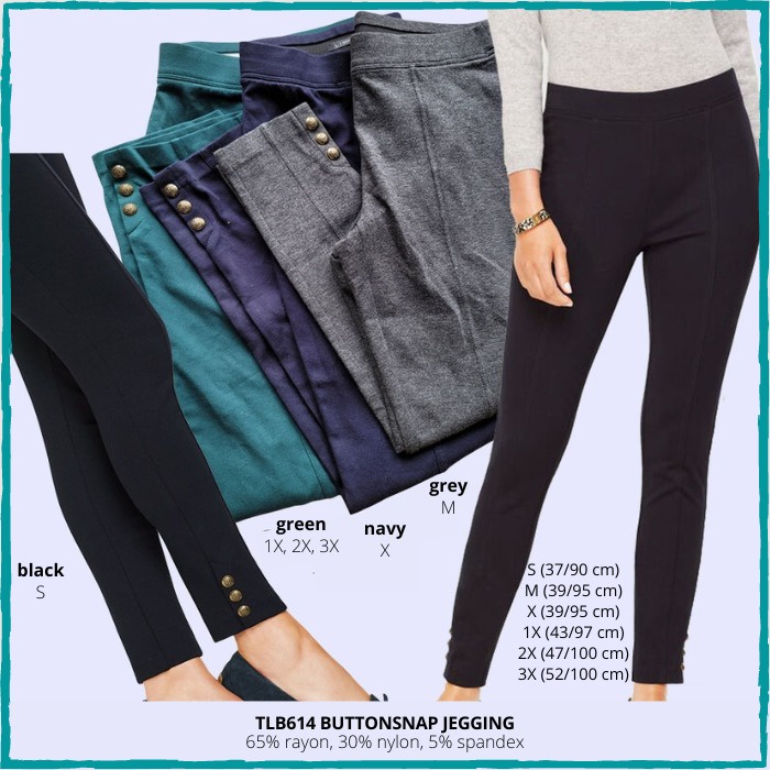 Celana Wanita Talbots 614 Buttonsnap Jegging