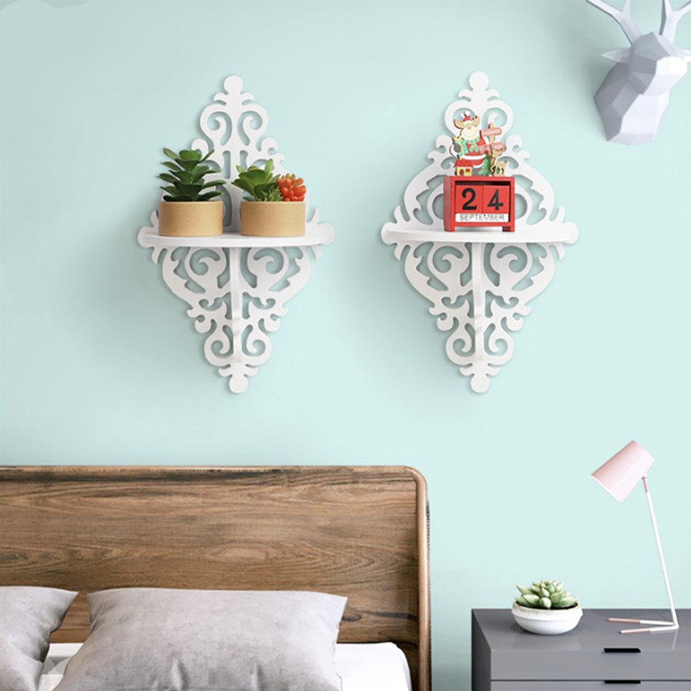 Rak Dinding Shabby Chic 1 set dekorasi rumah vintage hiasan dinding kamar