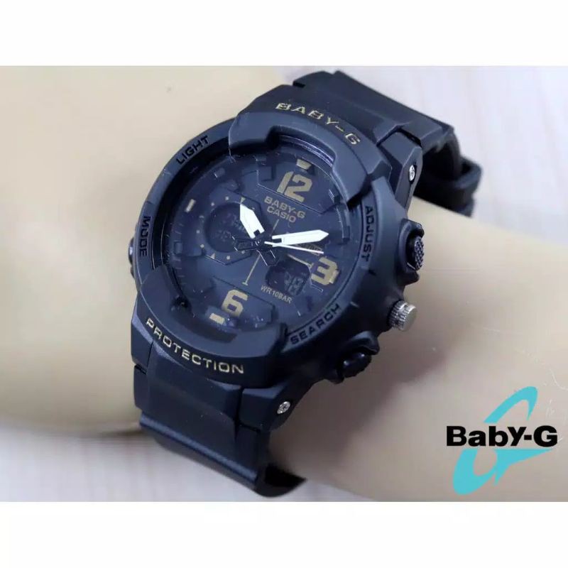 REAL PIC !!!!! JAM TANGAN WANITA BABY G BA 230 DUAL TIME, JAM TANGAN SPORT ANTI AIR