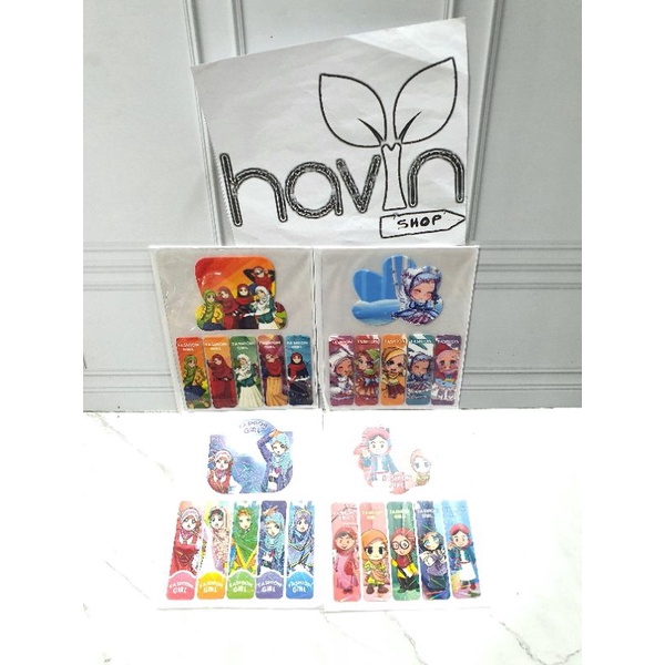 PEMBATAS bahan PLASTIK 5+1 BESAR/STICKY NOTE/STICK NOTE-HIJAB