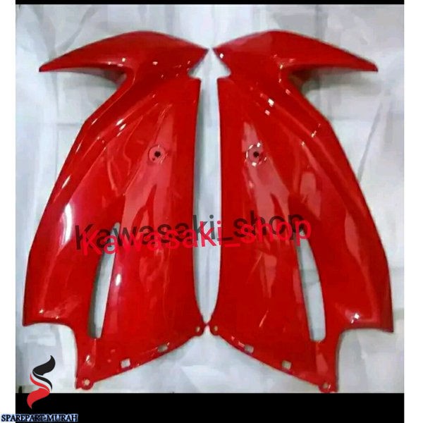 Cover body sayap ninja rr new merah polos atau fairing ninja rr new merah