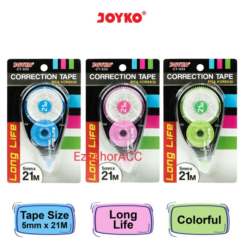 

Correction Tape Pita Koreksi Joyko CTT -533