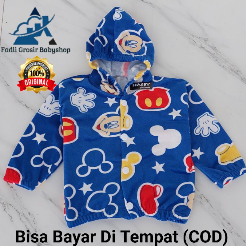 Jaket Bayi Lembut Motif Karakter