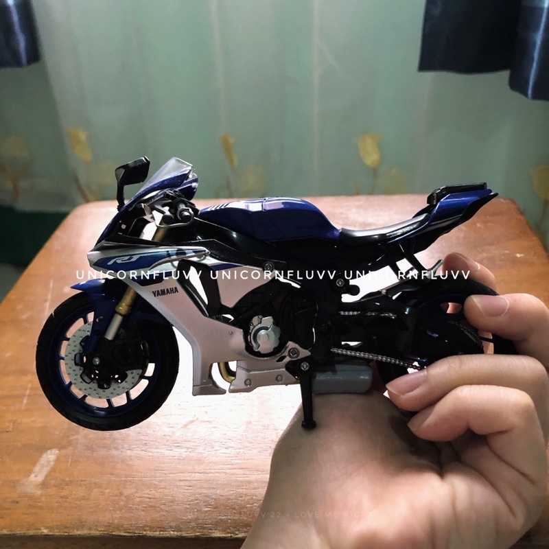 Diecast 1:12 Newray Yamaha Yzf R1 Blue Gp