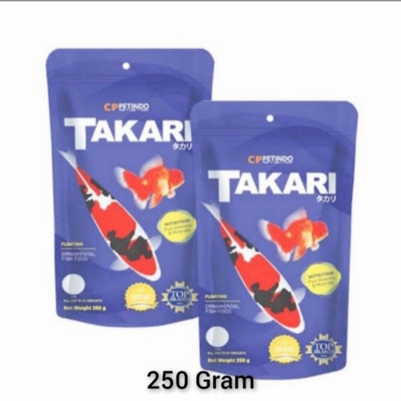 pelet ikan makanan ikan koki koi mujair paling dll takari 250gr