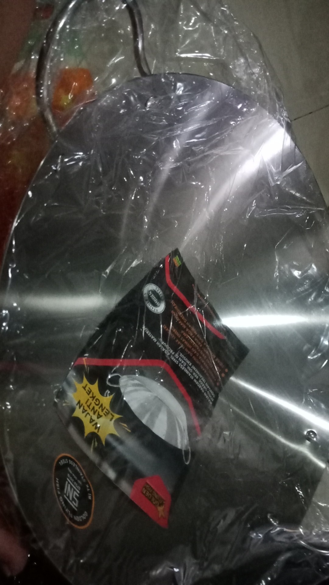 Wajan Golden Flying Fish Harden Stainless Steel Anti Lengket