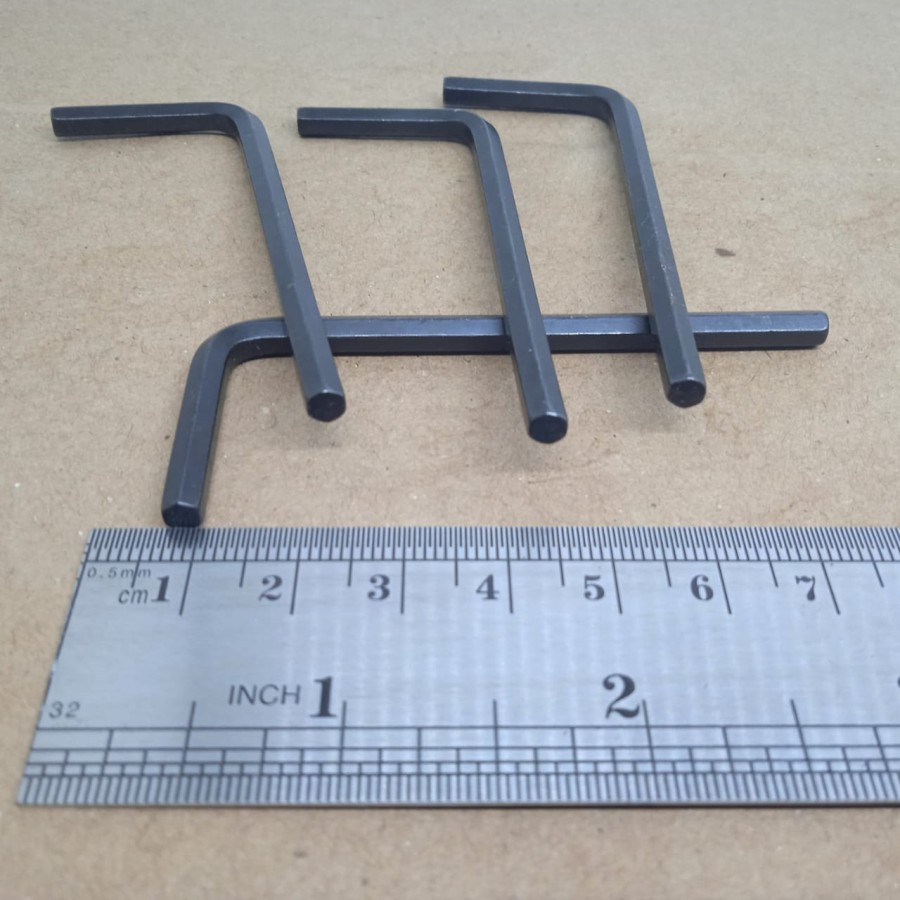 KUNCI L 4 KUNCI L 4MM BAJA HITAM UNTUK BAUT L DIAMETER 5MM