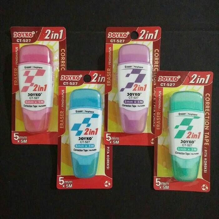 

Correction Tape Joyko 2 in 1 CT-527 / Tip X Kertas Dan Penghapus