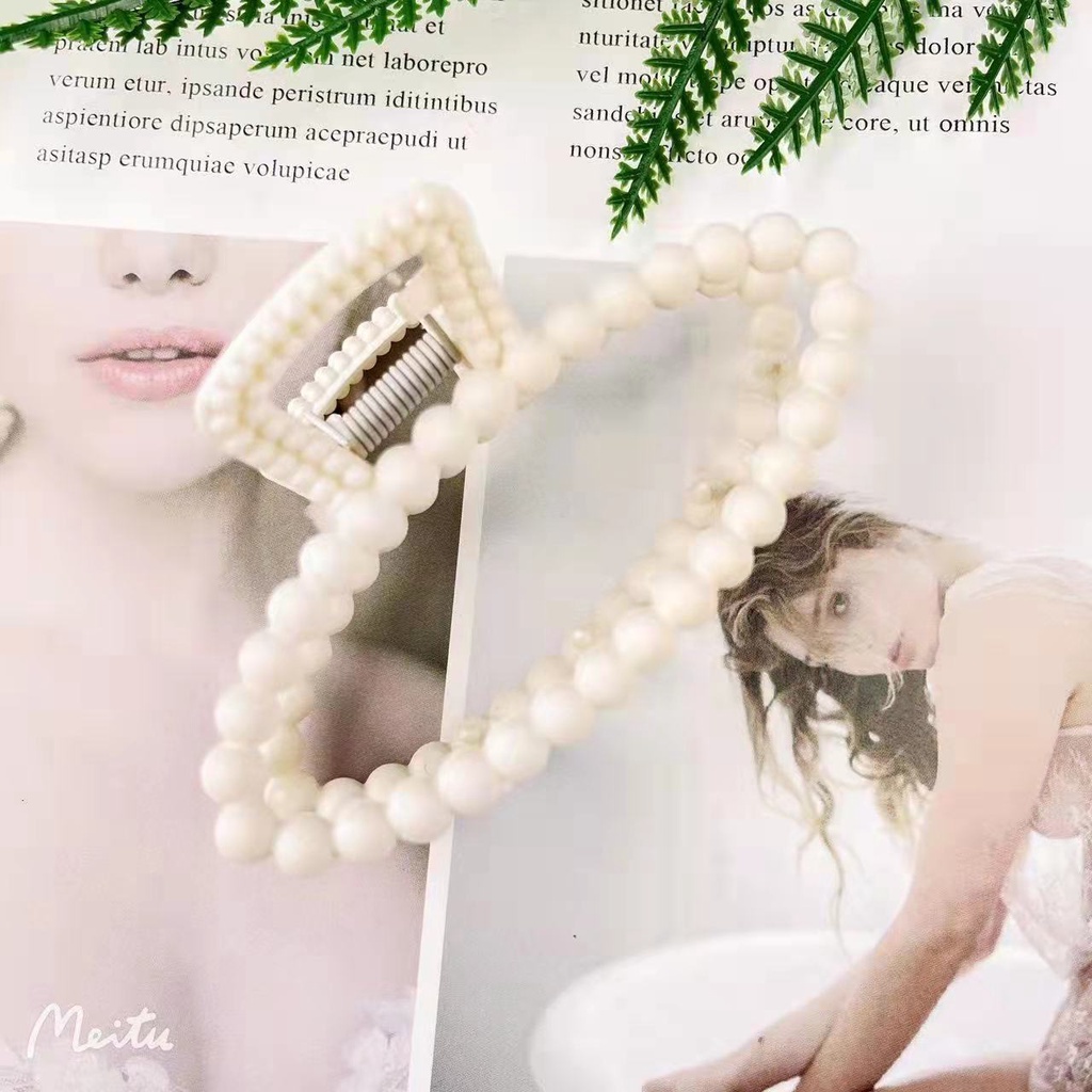(Hello Girl)F85 Jepit Rambut Wanita Hair Clip Claw Dual Tone Oval Import