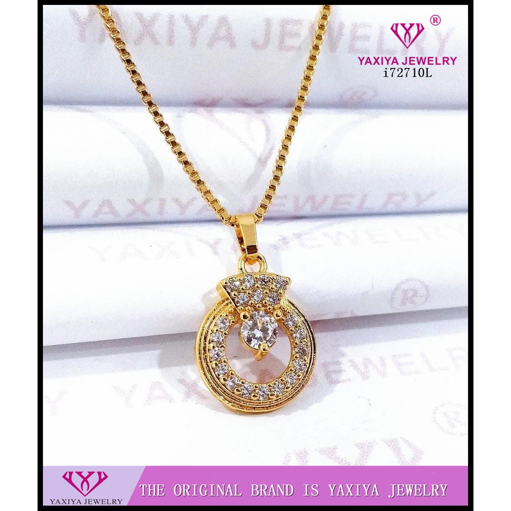

Liontin Permata Perhiasan imitasi Gold 18k Yaxiya Jewelry i72710L