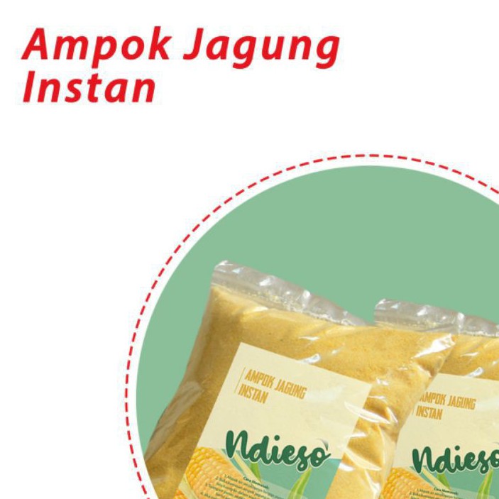 

1kg Ampok Jagung/Nasi Jagung/ tepung jagung instan kemasan praktis harga terjangkau dan berkwalitas