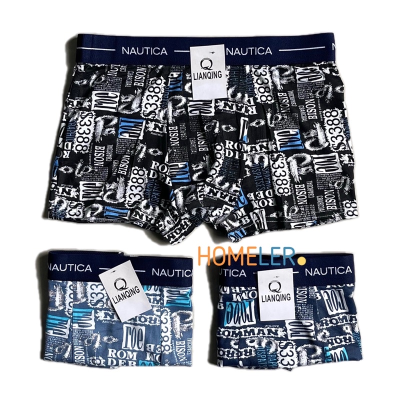 Celana Dalam Pria Boxer (3 Pcs) / Celana Dalam Pria / Sempak Pria Motif