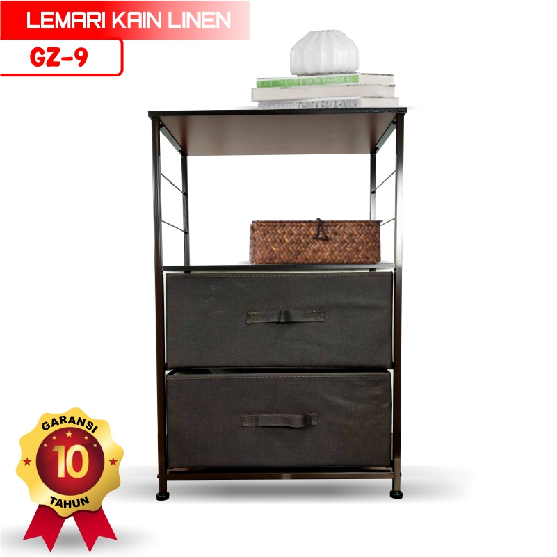 Lemari Susun Kain Linen Rak Penyimpanan Laci - ORANGEHOME (GZ-9)